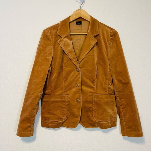 Tribal Corduroy Camel Blazer Jacket Size 10 - Picture 1 of 8